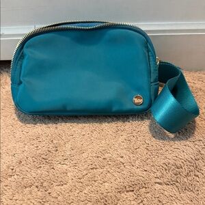 Teal Crossbody Bag with Wide Strap and Wallet - The Darling effect Co.